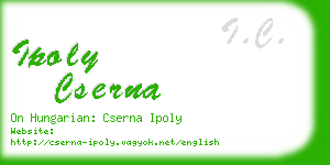 ipoly cserna business card